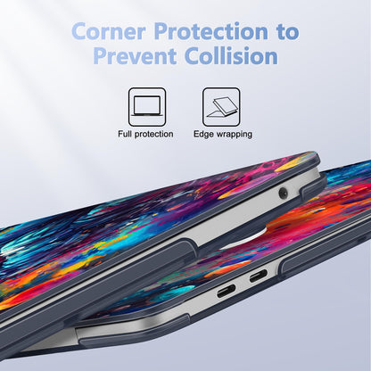 Lepeoac Case for MacBook Pro 13 inch Case M2 2022-2016 A2338 M1 A2251 A2289 A2159 A1989 A1708 A1706, Plastic Hard Shell + Keyboard Cover + Dust Plug, Astronaut