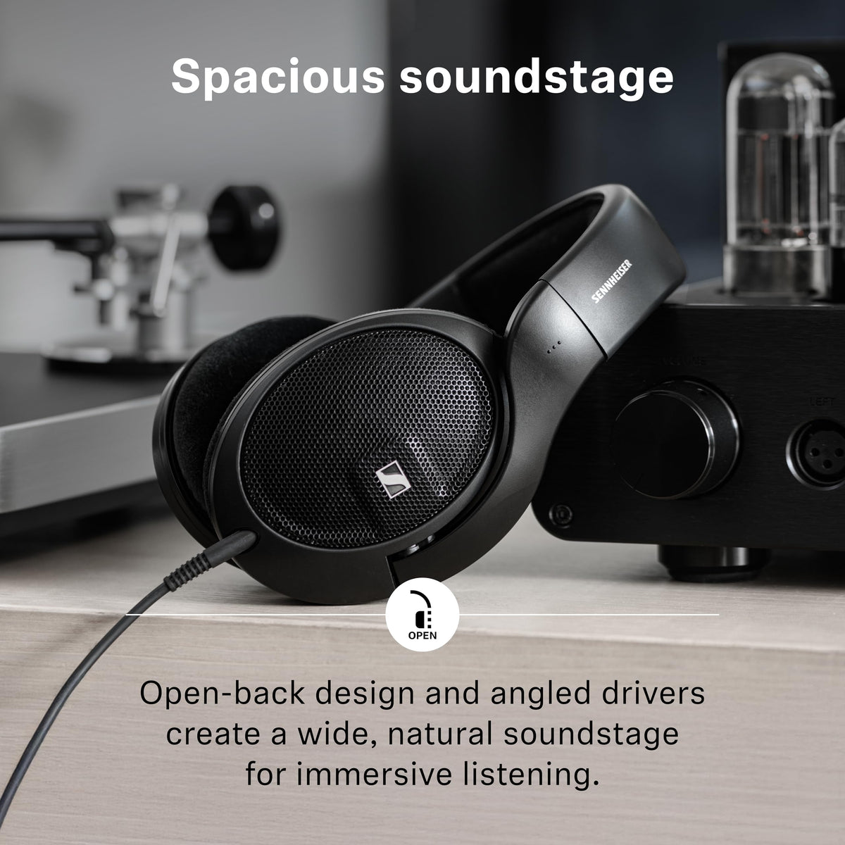 Sennheiser HD 560S Open-Back Over-Ear Wired Audiophile Headphones