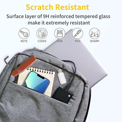 UNBREAKcable Shatterproof Tempered Glass Screen Protector for iPhone 13 Mini [3-Pack] [99.99% HD Clear] [Easy Installation Frame] [9H Hardness] [Bubble Free] for Apple 13 Mini 5.4''