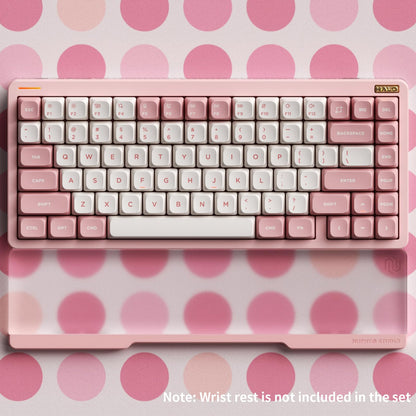 nuphy Halo75 V2 Mechancial Gaming Kyeboard,75% Wireless Hot Swappable Bluetooth Keyboard,83 Kyes RGB Backlit Keyboard,Support Bluetooth/2.4GHz/USB-C-Pink Silent Red Clear-Top Switch