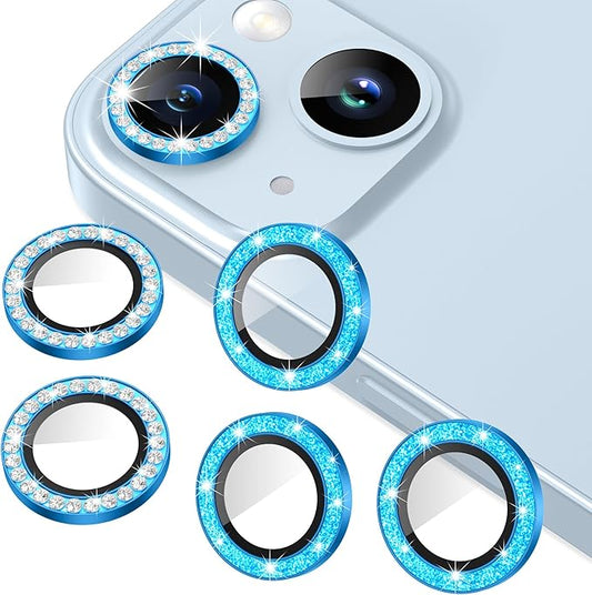 AGVEE 3+3 6 Pack for iPhone 15/15 Plus Camera Lens Protector Cover