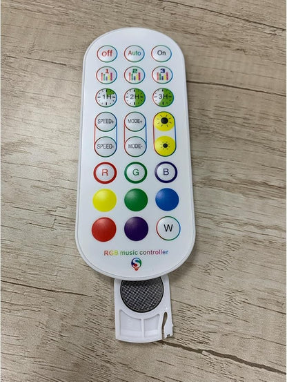 RGBZONE 2.4GHz WiFi LED Controller, IR Wireless Remote Control, 2-Ports Smart 4-PIN RGB LED Controller, Music Sync, for SMD 5050 3528 LED Light Strips(2 Ports)