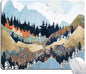 Mouse Pad, Premium-Textured Mouse Mat, Non-Slip Rubber Base Mousepad for Laptop, Computer & PC,9.5×7.9 in,Abstract Landscape