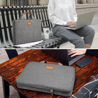ZINZ Slim Expandable Laptop Case 13 Inch Sleeve Upgraded Protective Durable Recycled Briefcase for 13" MacBook Air/Pro M1/M2, iPad Pro 12,9, Surface Pro 3/4/5/6/2017 12.3",XPS 13,D01G01