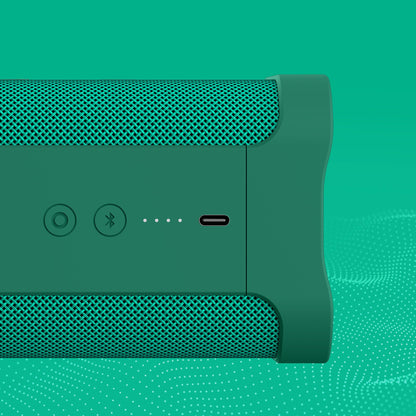 Lifeworks Skullcandy Terrain XL Wireless Bluetooth Speaker - IPX7 Waterproof Portable Speaker, 18 Hour Battery, Nylon Wrist Wrap, True Wireless Stereo (Green)
