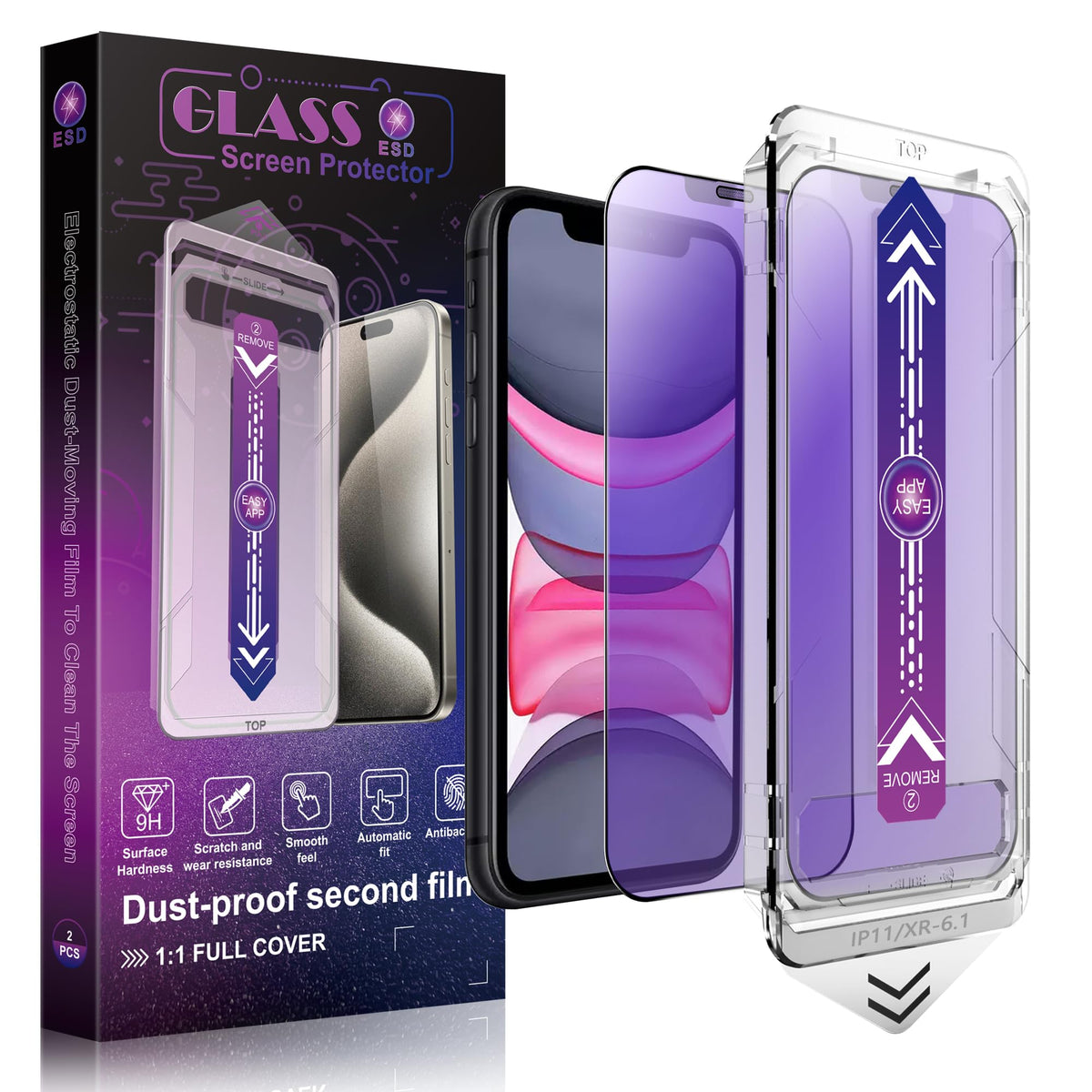 CHRYSHA 2-Pack Matte Screen Protector for iPhone 12 Pro Max 6.7-Inch, Auto Dust Removal, No Bubbles, High Definition Clear, Easy Installation