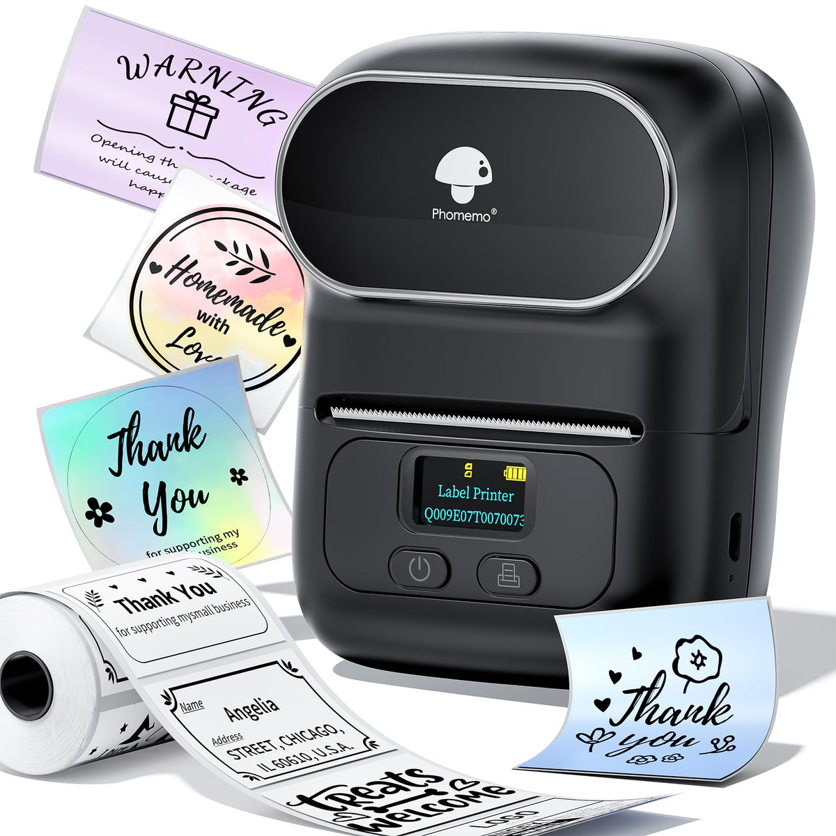 M110 Label Makers - Portable Bluetooth Thermal Label Maker Machine