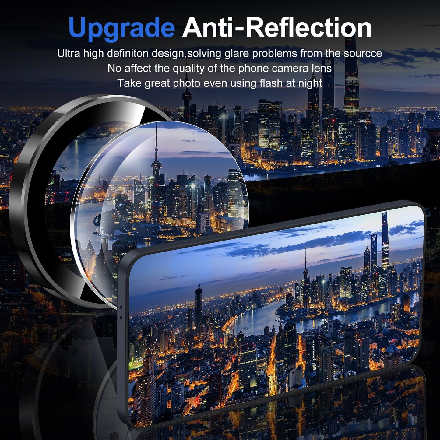 Avocase for Samsung Galaxy S25 Plus Camera Lens Protector, Individual Metal Ring Tempered Glass Lens Cover, [Strong Adsorption] Scratch Resistant Ultra-Thin HD Clear Lens Cover, 1 Set-Black Ring