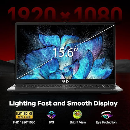 NIMO 15.6" IPS FHD-Gaming-Laptop, AMD Ryzen 5 6600H 6-Cores 660M GPU 32GB DDR5 RAM 1TB SSD(Beat i7-1165G7, Up to 4.5GHz) Computer with 100W GaN Type C Fingerprint Backlit Keyboard Win 11