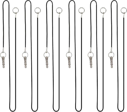The Friendly Swede Micro-Knit Stylus Pen for Touchscreen — 6-Pack Hybrid Fiber Tip Universal Capacitive Stylus Pen for iPad; Lanyards & Cleaning Cloth - Hot Pink/Aqua Blue/Green/Dark Blue/Red/Purple