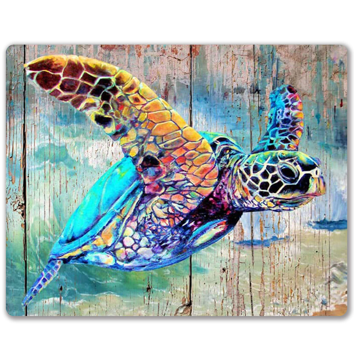SHALYSONG Watercolor Flower Mouse Pad, 9.5"x7.9" Non-Slip Laptop Mousepad