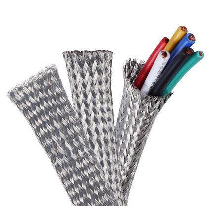 BuyUneed Tinned Copper Metal Braid Sleeving Wire Shielding 1/2inch-13ft