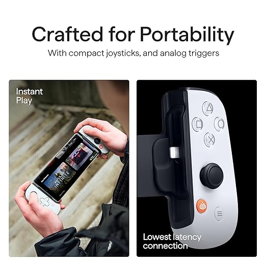 BACKBONE One Mobile Gaming Controller for iPhone (Lightning) - PlayStation Edition - 2nd Gen - Turn Your iPhone into a Gaming Console - Play Xbox, PlayStation & More (3 Months Apple Arcade Included)