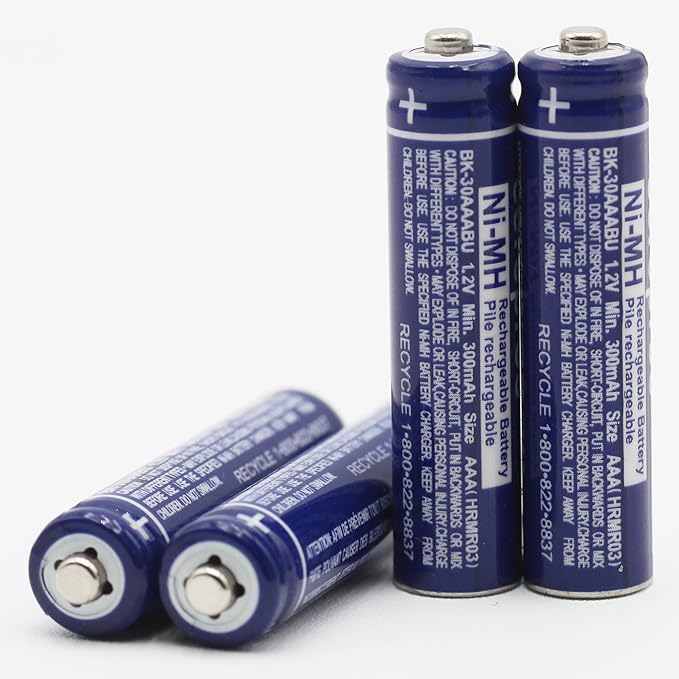 Cerepros 4-Pack BK-30AAABU Battery for Panasonic Cordless Phone BK30AAABU