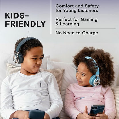 ARTIX CL750 USB C Wired Headphones with Mic & Volume Control Noise Isolating for iPhone 15-16, Samsung Computer Earphones Wired, On-Ear with Wire, Plug in and Play
