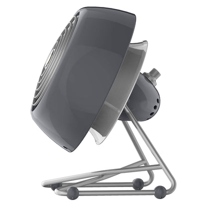 Vornado VFAN™ Mini Modern Personal Desk Fan with 2-Speed Control, Adjustable Tilt, Quiet Metal Air Circulator for Office, Bedroom, Dorm, Compact Desktop Cooling Device, Storm Gray