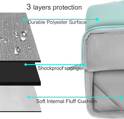 MOSISO Compatible with MacBook Air 13 inch Case 2025 2024 2023 2022 M4 A3240 M3 A3113 M2 A2681, Hard Shell&Sleeve Bag&Keyboard Skin&Webcam Cover&Screen Film for MacBook Air 13.6 inch, Mint Green
