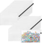 Jetec 32 Pcs Mesh Zipper Bags Toy Storage Bikini Organizer Bag Bolsas Para Guardar Trajes De Baño Waterproof Zipper Reusable Pouch Puzzle Multipurpose for Storage Office(White,9 x 7 Inch)