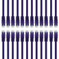 GearIT 24-Pack, Cat5e Ethernet Patch Cable 3 Feet - Snagless RJ45 Computer LAN Network Cord, Purple - Compatible with 24 48 Port Switch POE Rackmount 24port Gigabit