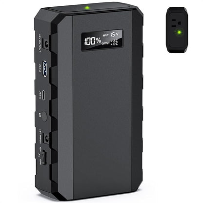 Apowking Power Bank with AC Outlet,65W Portable Laptop Battery Bank Fast Charging,88.8Wh/24000mah Power Station for Outdoor Camping PowerBank Travel Home Power Backup