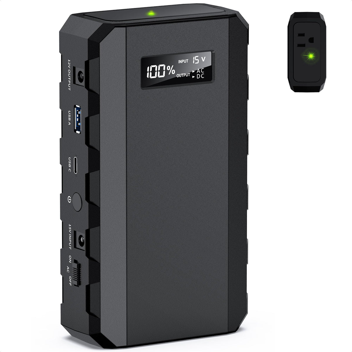 Apowking Portable Power Bank with AC Outlet, 65W Portable Laptop Charger