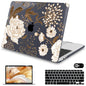 Mektron for MacBook Air 13 Case A1466/A1369 (2010-2017 Release), Snap-on Plastic Hard Shell Cover for MacBook Air 13.3 inch with Keyboard Cover,Watercolor Cactus