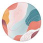 ITNRSIIET Round Mouse Pad with Stitched Edge Premium-Textured Waterproof Non-Slip Rubber Base Desktop Protection Mat Diameter 8.7 inches, Art Style Pattern