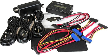 StarTech.com 1:1 Standalone Hard Drive Duplicator with Disk Image Manager For Backup and Restore, Store Several Disk Images on one 2.5/3.5" SATA Drive, HDD/SSD Cloner, No PC Required, TAA
