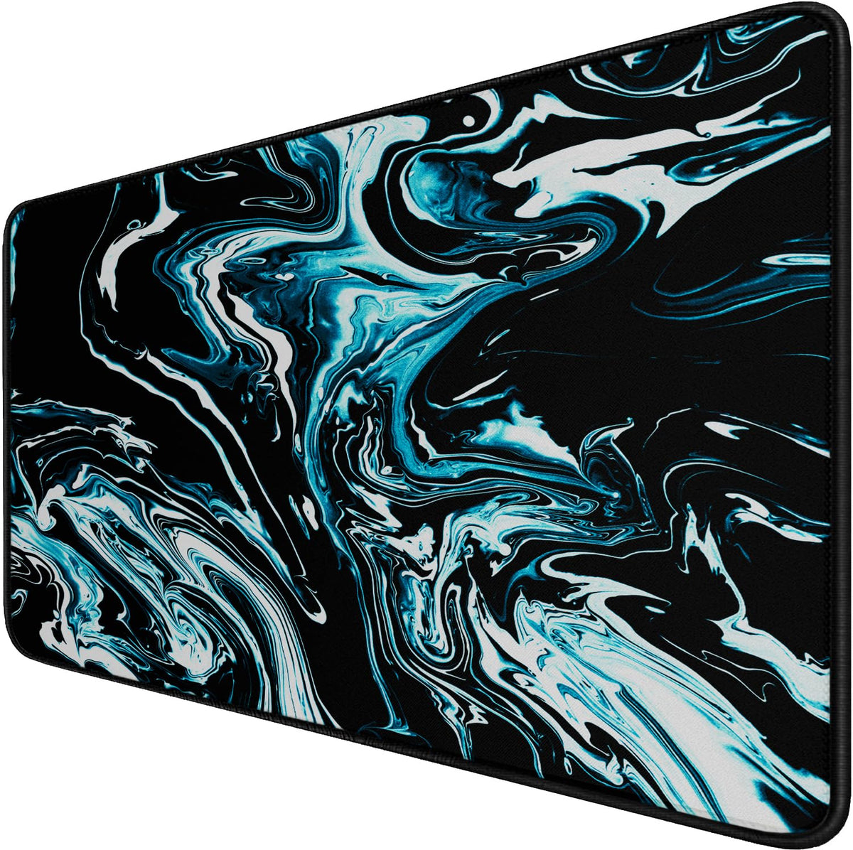 Large Mouse Pad with Stitched Edges, Durable Non-Slip Natural Rubber Base