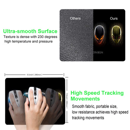 SHALYSONG Alien Mouse pad, Personalized Design sci-fi Computer Mouse pad
