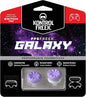 KontrolFreek FPS Freek Galaxy Performance Thumbsticks for Nintendo Switch | 1 Mid-Rise, 1 High-Rise Concave | Purple