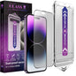 CHRYSHA 2-Pack Screen Protector Tempered Glass for iPhone 15 Pro 6.1-Inch, Auto Dust Removal, No Bubbles, High Definition Clear, Easy Installation