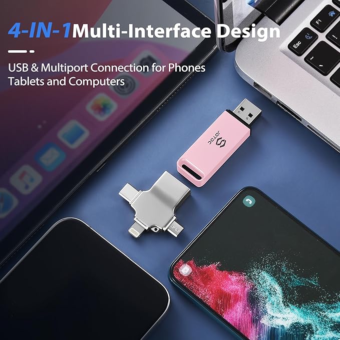 Auto-Backup-Photo-Stick 256GB | Fully Automatic Photo Video Saver for All Devices | Smart Duplicate Detection & Auto Sorting | Secure Photo & Video Memory-Stick-Flash-Drive Picture-Backup-Flash-Drive