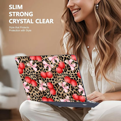 for MacBook Pro 16 inch Case 2019 2020 Release Model A2141, Plastic Hard Shell Cover with Keyboard Cover & Screen Protector for MacBook Pro 16 inch with Touch Bar & Touch ID, Leopard Cherry