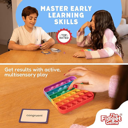 THE FIDGET GAME Vocabulary Words, Flash Card Game, Grade 4-6, Ages 9-12, Develop Communication and Reading Comprehension Skills, Fidget Mats, Learning Guide & PDF Workbook Included
