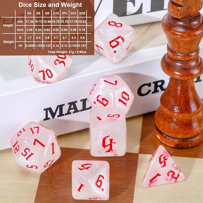 Yilloog 210 Pcs Compatible with DND Dice Sets Bulk Polyhedral Dice with Drawstring Bag Dice Multi Role Playing Table Game D4 D6 D8 D10 D% D12 D20 Compatible with Dungeons and Dragons (Mixed Style)
