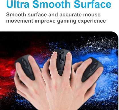 Large Extended Gaming Mouse Pad with Stitched Edges, Non-Slip Waterproof Rubber Base Mouse Pad for Office, Computer, Keyboard, Laptop and Home Desk Pad 35.4 x 15.7 x 0.12 Inch (Colorful Starry Sky)