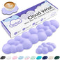 Sushret Cloud Wrist Rest Keyboard, Cloud Keyboard Wrist Pad Set with PU Leather Memory Foam, Cute Arm Rest for Palm Support, PC/Gaming Desk Accessories/Office Setup/Computer Hand Cushion - Purple