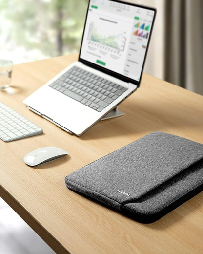 tomtoc Slim Laptop Sleeve for 14-inch MacBook Pro M4/M3/M2/M1 Pro/Max 2024-2021, Water-Resistant Protective Case for 13.8 Inch Surface Laptop AI PC, Accessory Bag