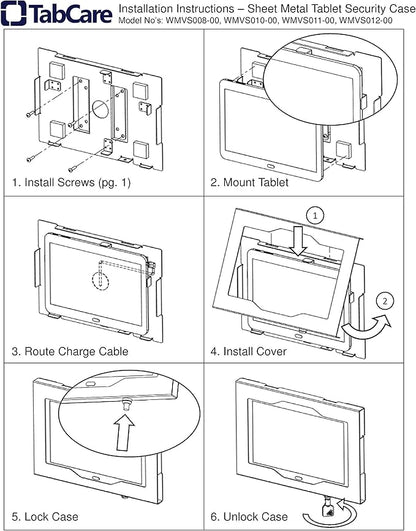 TABcare Locking Security Metal Case for Apple iPad Air 3 10.5 for Kiosk, POS, Store, Show Display (Black, iPad Air 3 10.5")