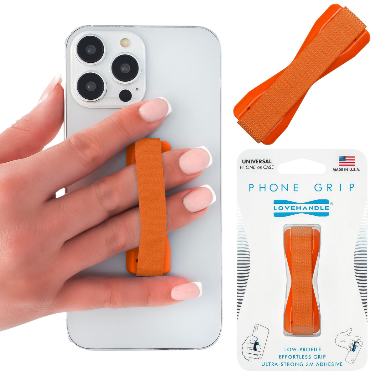 LOVEHANDLE Original Universal Phone Grip - Black and White Checkered