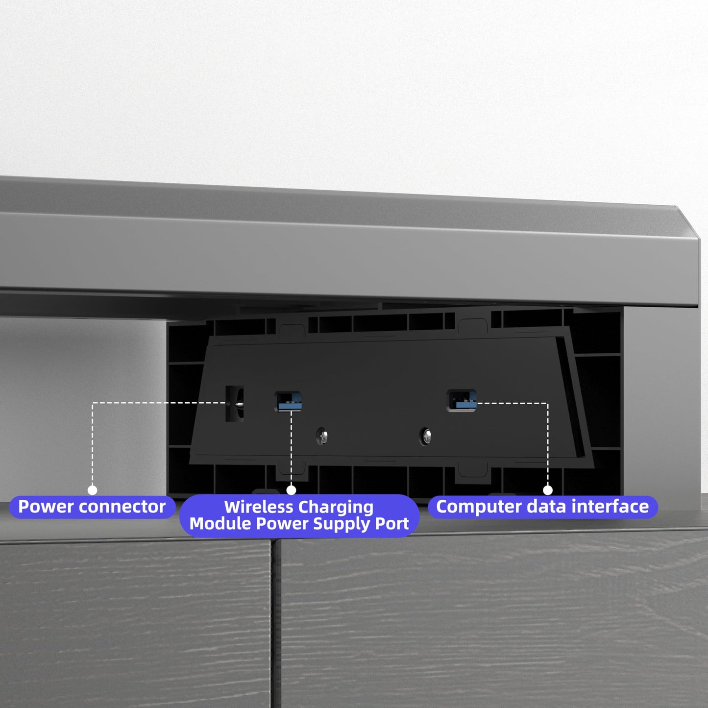 GECKOSTROLL Computer monitor stand (Wireless Charging, Two-layer 700mm)
