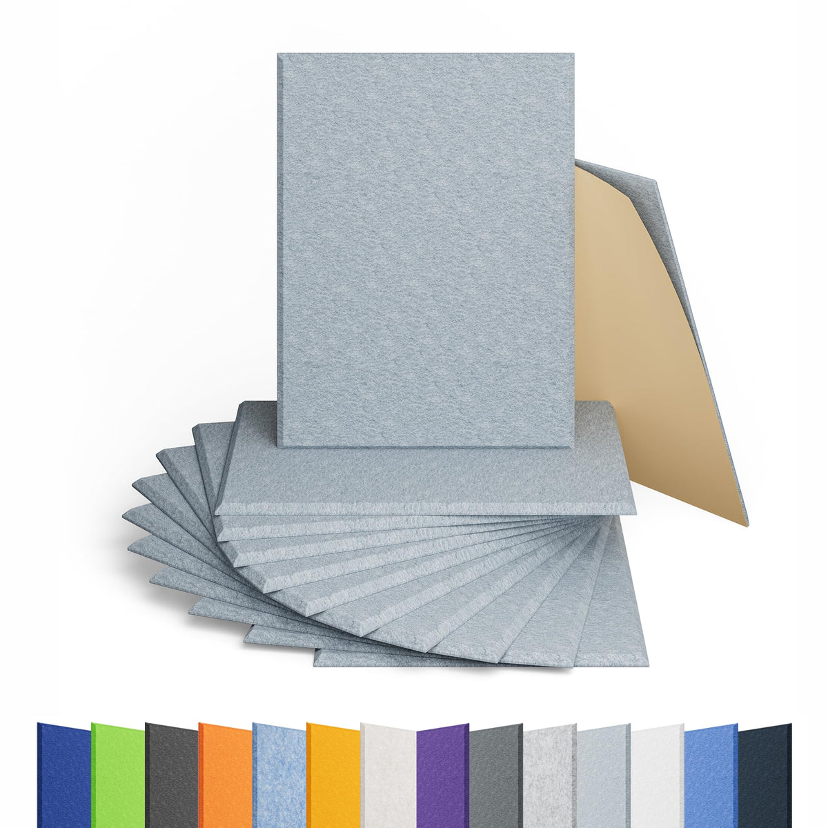 12 Pack Hexagon Acoustic Panels Self Adhesive Sound Proof Foam(Silver Gray)