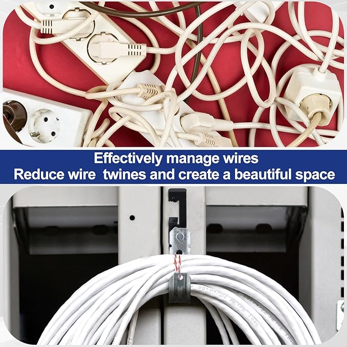 Zonon 25 Pcs J Hooks for Hanging Metal J Hook Hangers Cable Support with Bat Wing Heavy Duty G60 Galvanized Steel Cable Hooks for Attaching Ceiling Wire Threaded Rod, Ul Certification(3/4 Inch)