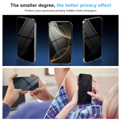 Magnetic Case for iPhone 16 Pro Max Privacy Screen Metal Titanium Frame