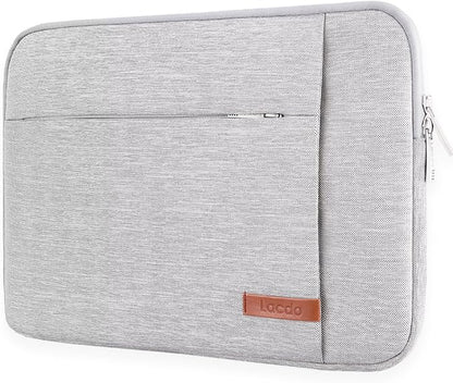 Lacdo Tablet Sleeve Case for 13 inch New iPad Air M3 M2 2025-2024, 13 inch New iPad Pro M4 2024, 12.9" iPad Pro 6 5 4 3 with Magic Keyboard and Smart Keyboard Folio, Water-Resistant Tablet Bag, Gray