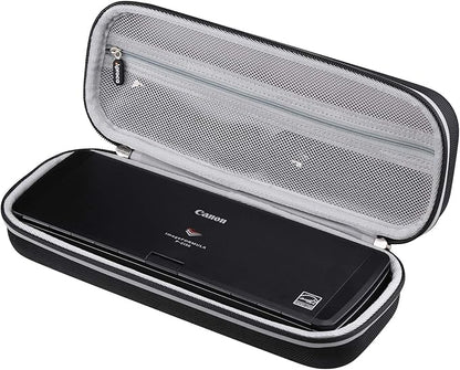 Aproca Portable Case Compatible with Canon ImageFORMULA R10 / ImageFORMULA P-215II Portable Document Scanner, Storage Hard Bag - Black (Case Only)