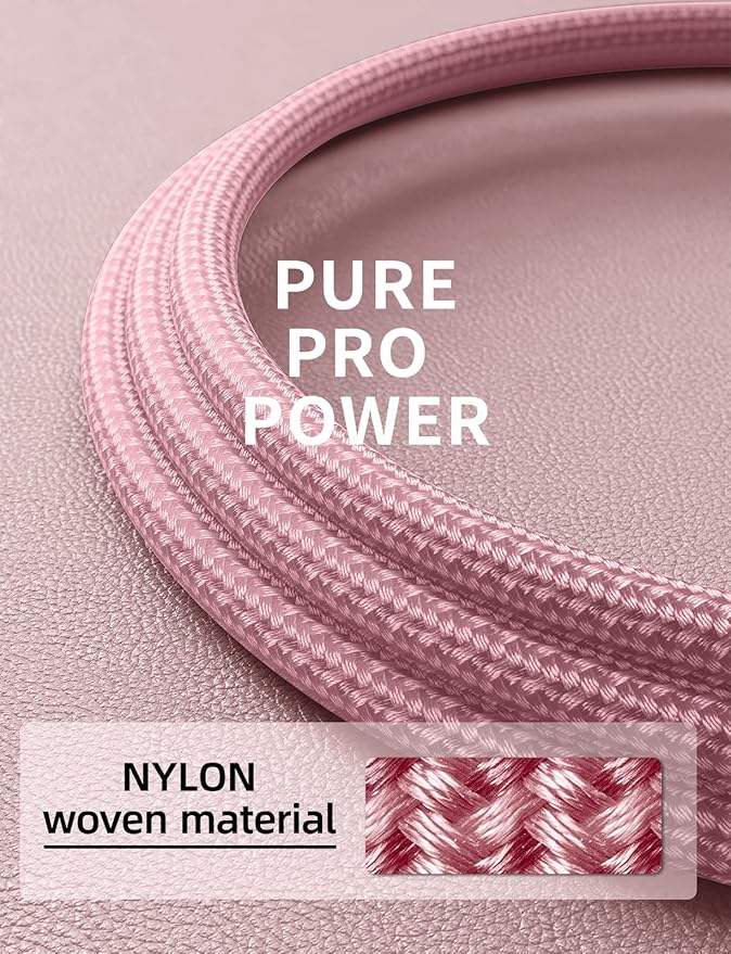 Long iPhone Charger 10FT, 2Pack Lightning Cable [Apple MFi Certified] iPhone Charger Cord USB to Lightning Cable Compatible with iPhone 14/13/12/11 Pro Max/XS MAX/XR/8/7/Plus/6S/5S/iPad (Pink)