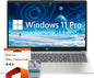 HP Touch Screen Laptop Computer, 15.6" FHD IPS LED Touchscreen Laptop 16GB RAM 512GB SSD, Intel Core i3-N305, Windows 11 Pro with Microsoft Office Lifetime Suite, SageNova Earphones, Moonlight Blue
