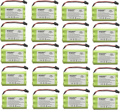 HQRP 20-Pack Cordless Phone Battery Compatible with Uniden PowerMax 5.8GHz 30878864022, Powermax 2.4 GHz, GE TL26402, GP 80AAALH3BMX, 80AAALH3BMZ Replacement